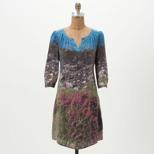 NWT Anthropologie Flashed Back Shift silk dress